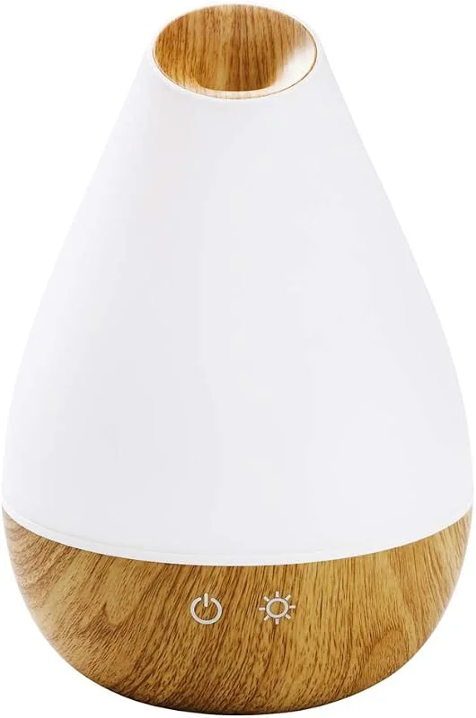 Promed AL-1300 WS Diffusore di oli essenziali 1, 3 L effetto legno – Diffusore oli essenziali ultrasuoni, profumatore per ambienti, diffusore ambiente elettrico, umidificatore ambiente, 7 colori LED