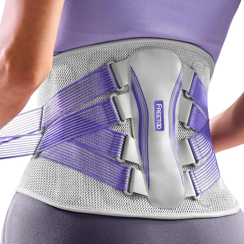 FREETOO Fascia Lombare Supporto Schiena Donna, Busto Ortopedico Lombare — Abbigliamento riscaldato