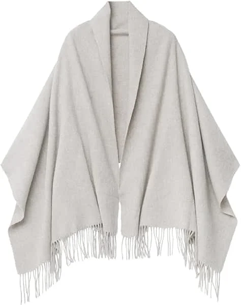 Sciarpa di Cashmere Per Le Donne 80'' * 27'' Regalo Pashmina Scialli e Wraps Spessore Oversize Inverno Morbido e Caldo — Abbigliamento riscaldato