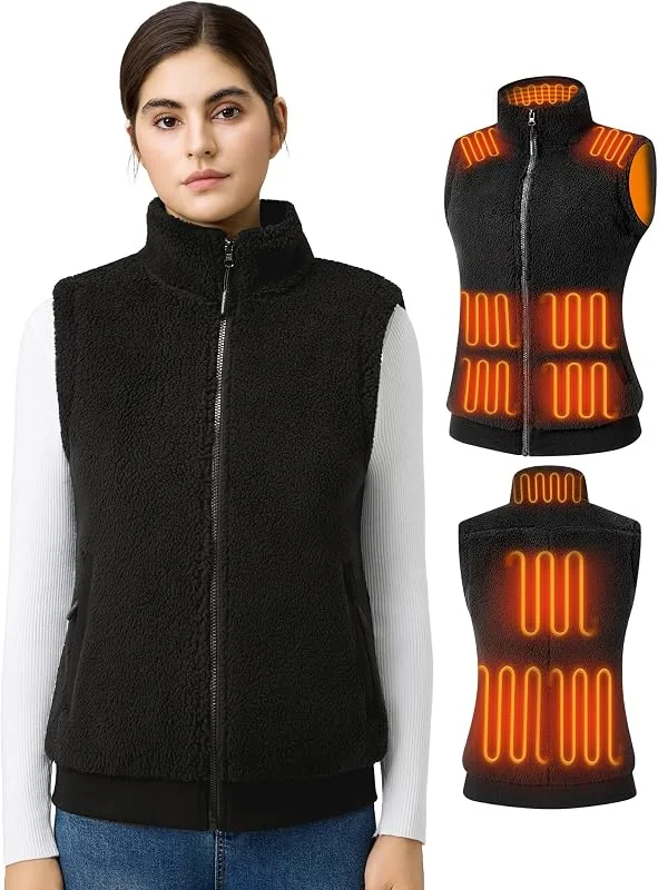 Topdot Gilet Riscaldato Donna, Pile Gilet Termico con Batteria 16000mAh — Abbigliamento riscaldato