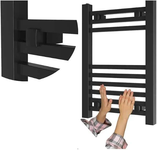 GRANITAN Scaldasalviette PUERTO 60x40 cm, Nero — Riscaldamento