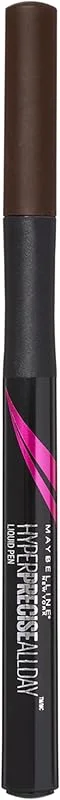 Maybelline New York Hyper Precise Eyeliner in Penna, Tratto Ultra-Sottile, Colore Ultra-Intenso a Lunga Tenuta, Forest — Trucco
