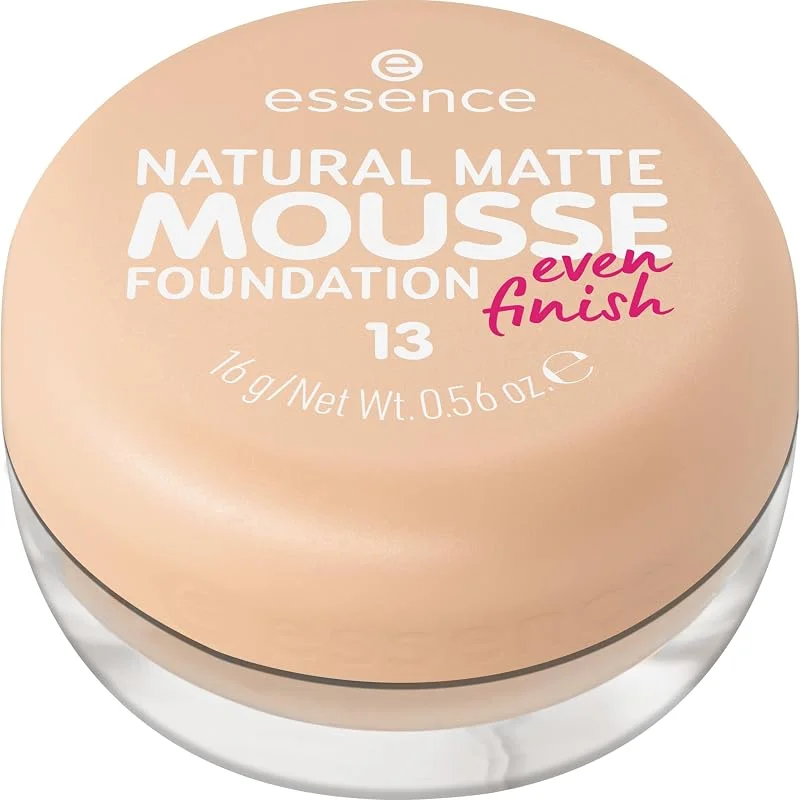 essence Fondotinta NATURAL MATTE MOUSSE finish opaco (16g) — Trucco