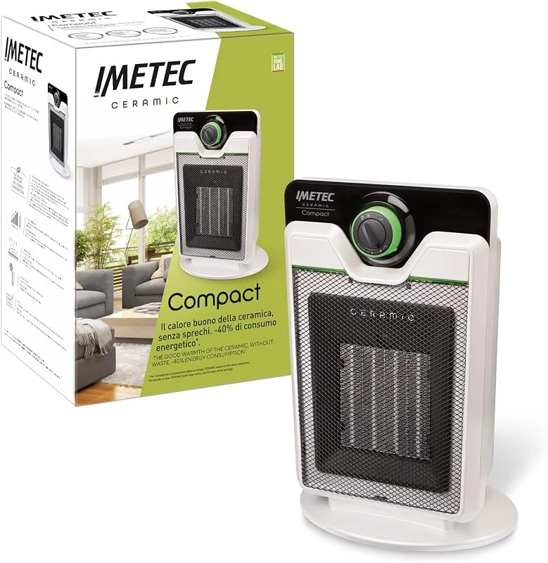 Imetec Ceramic Compact – Termoventilatore ceramico — Riscaldamento