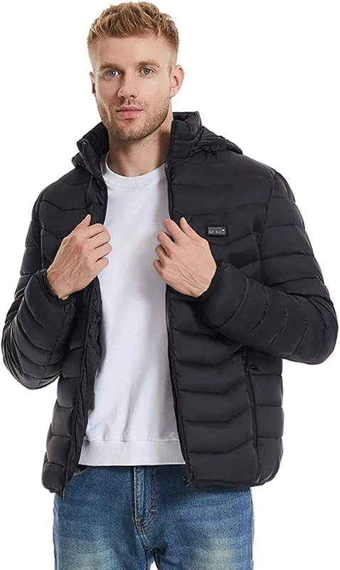 Generisch Cappotto riscaldante elettrico, cappotto termico invernale USB — Abbigliamento riscaldato