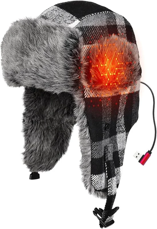 Cappello Ushanka Invernale Impermeabile al e Caldo con Paraorecchie — Abbigliamento riscaldato