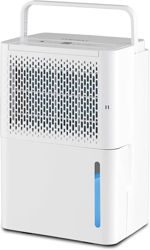 FANTASK 12 l, giorno, deumidificatore, dimensioni della stanza circa 15 m², deumidificatore elettrico con 3 modalità, serbatoio dell'acqua da 2, 2 l, timer da 24 H, ≤ 42 dB, sbrinamento e spegnimento