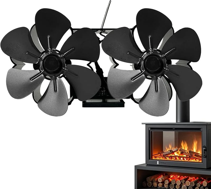 Ventilatore Termico Per Stufa A Legna Risparmio Energetico Bassa Rumorosità — Riscaldamento