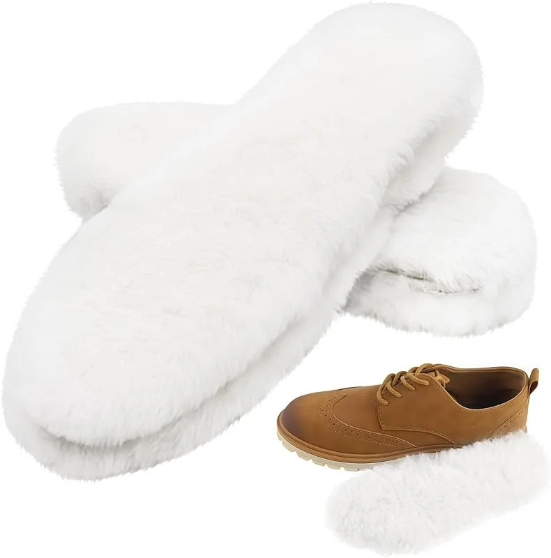 2 Paia Solette Termiche Lana, Comode Solette Invernali Calde, Solettes in Lana, Solettes Calde Donna Uomo, Bianco Soletta Termica, Soletta Invernale per Scarpe Sportive, Scarpe da Lavoro, Stivali (36) — Abbigliamento riscaldato