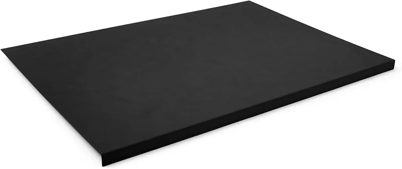 Eglooh - Talia - Sottomano Scrivania Ufficio in Cuoio Nero cm 70x50 - Design Moderno, Resistente Struttura in Acciaio con Profilo a L, Fondo Antiscivolo - Made in Italy — Riscaldamento